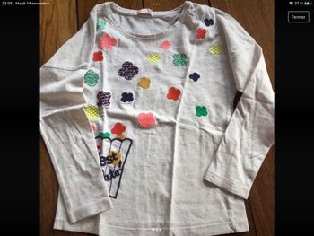 tee-shirts manches longues dpam 6 ans tbe