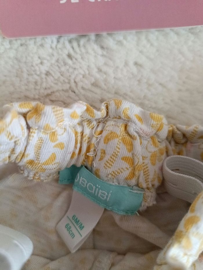 Lot 2 shorts culotte 6 mois obaibi - photo numéro 2