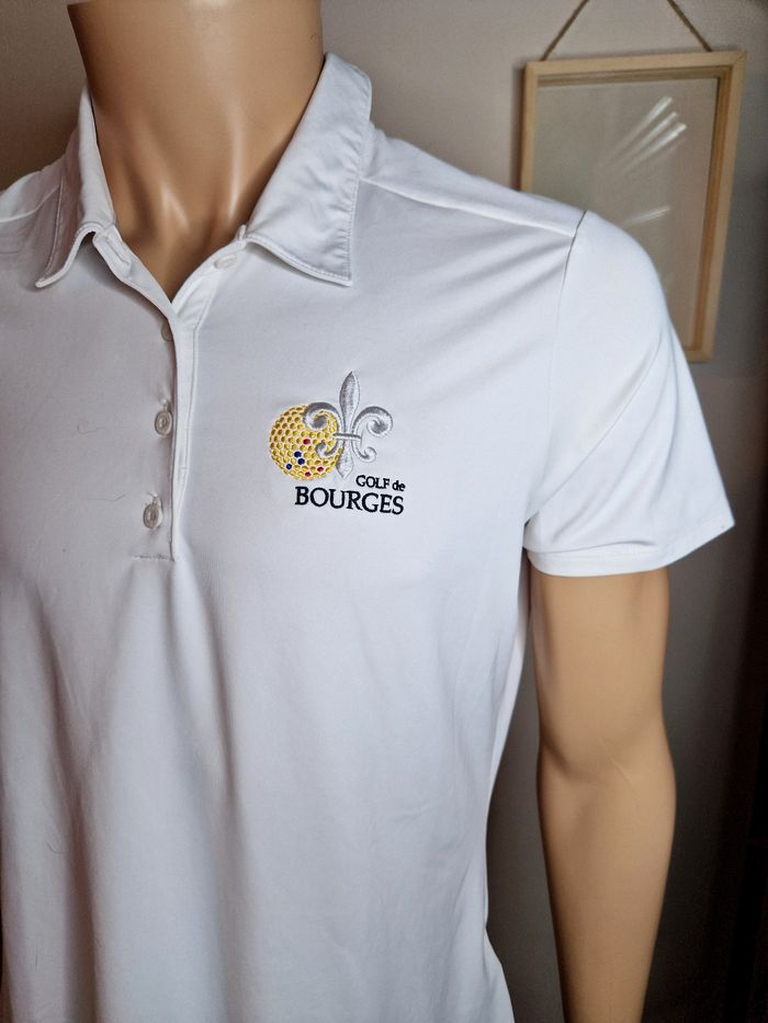Adidas polo blanc sport golf Bourges femme taille L polo - photo numéro 2