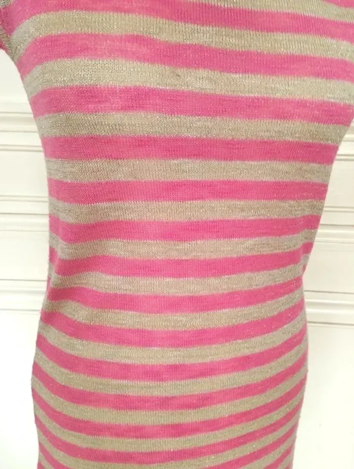 Robe Fine Laine Rose Or TS/M/L - photo numéro 9