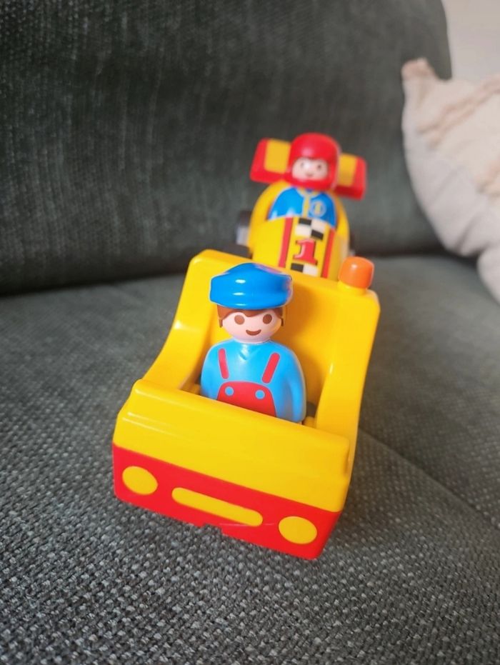 Playmobil 123 voiture de course avec camion de transport 6761 - photo numéro 2