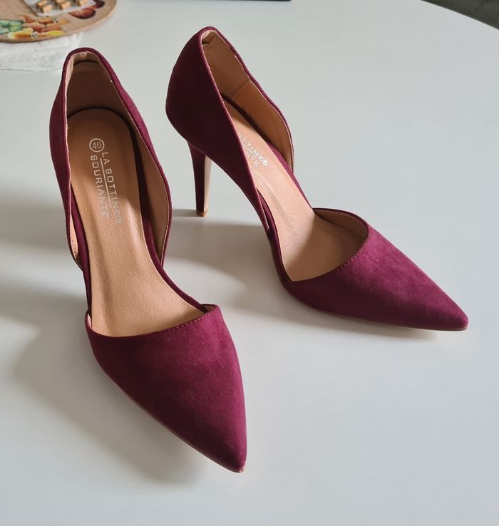 Escarpins bordeaux - photo numéro 3