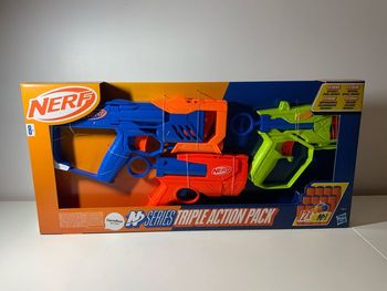 Pack 3 blasters NERF avec fléchettes en mousse