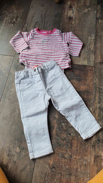 Ensemble petit bateau tissaia 9 mois en très bon état 👌