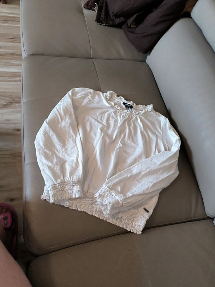 Top manches longues écru 10ans - photo numéro 3