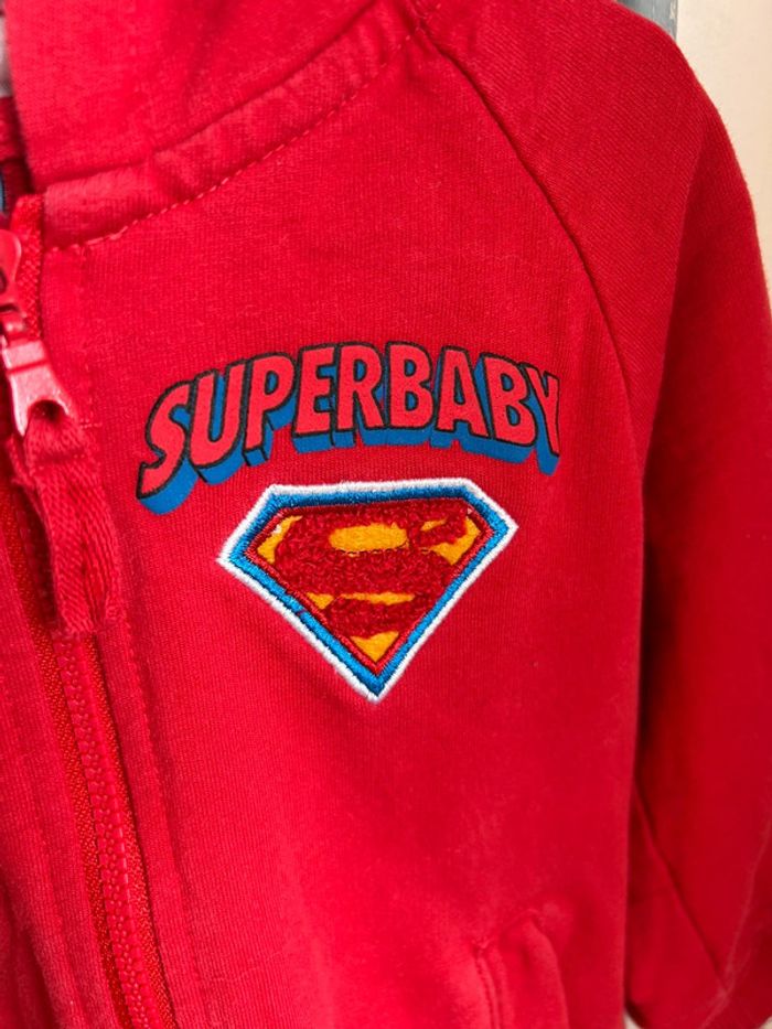 Gilet zippé super baby , 12 mois - photo numéro 2