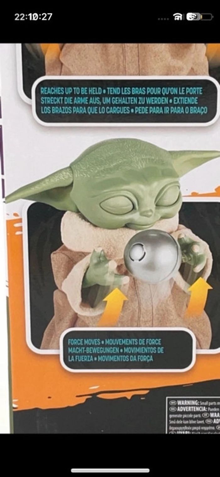 Figurine électronique Star Wars Galactic Snackin Grogu 23 cm Hasbro - photo numéro 6