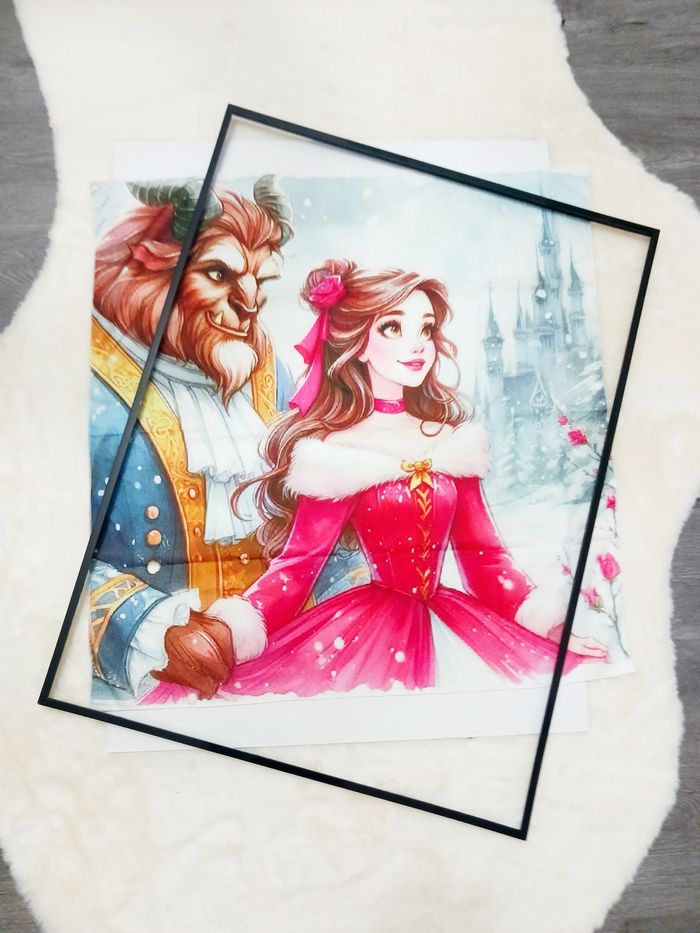 Decoration murale Impression sur toile tissus 70x70 neuf à encadrer