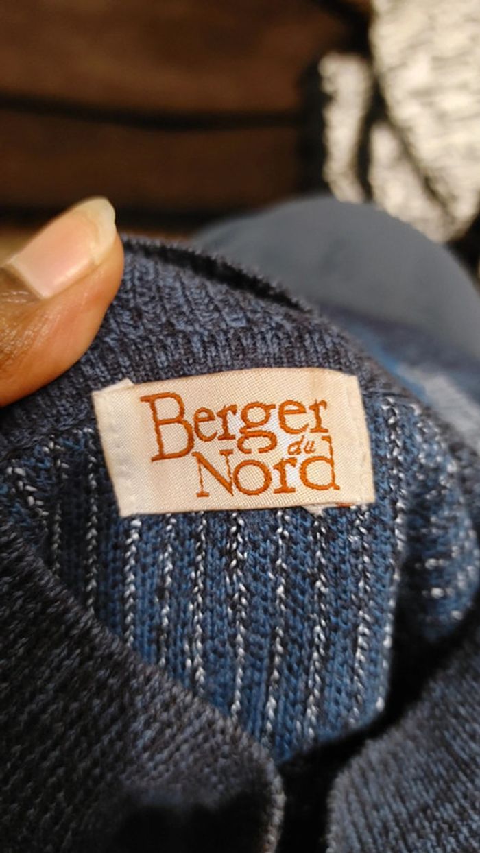 Magnifique pull épais hiver en laine acrylique et viscose berger du Nord S 36 ras du cou - photo numéro 9