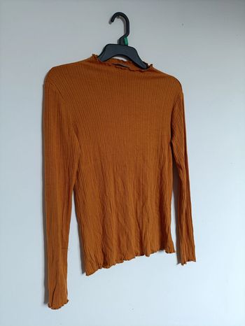 Haut côtelé rouille Stradivarius