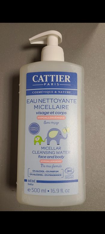 Cattier eau micellaire nettoyante