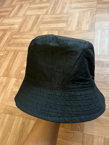 Chapeau bob noir réversible vintage