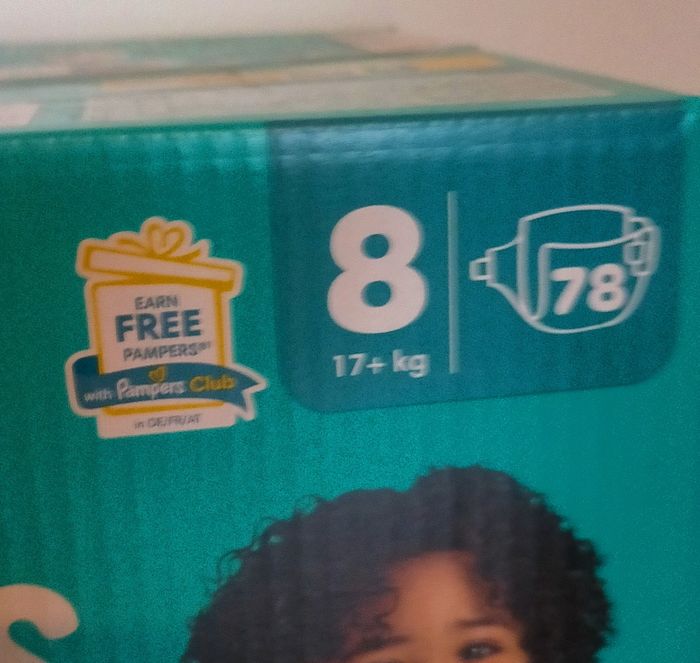 Lot couches Pampers baby dry taille 8/ 156 couches - photo numéro 2