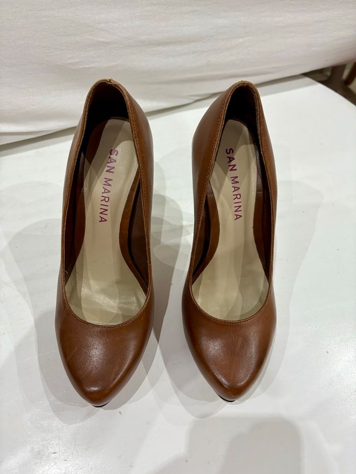 Escarpins San Marina camel taille 38 - photo numéro 5