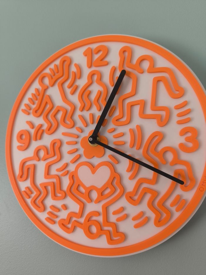Pendule style Keith Haring - photo numéro 4