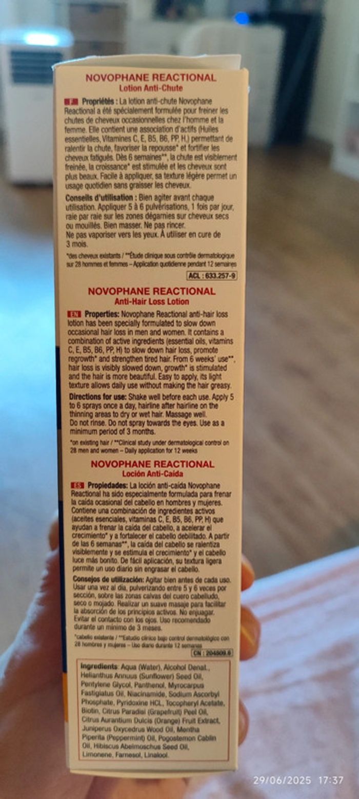 ACM Laboratoire Dermatologique Novophane Reactional Lotion Anti-chute 100 ml - photo numéro 11