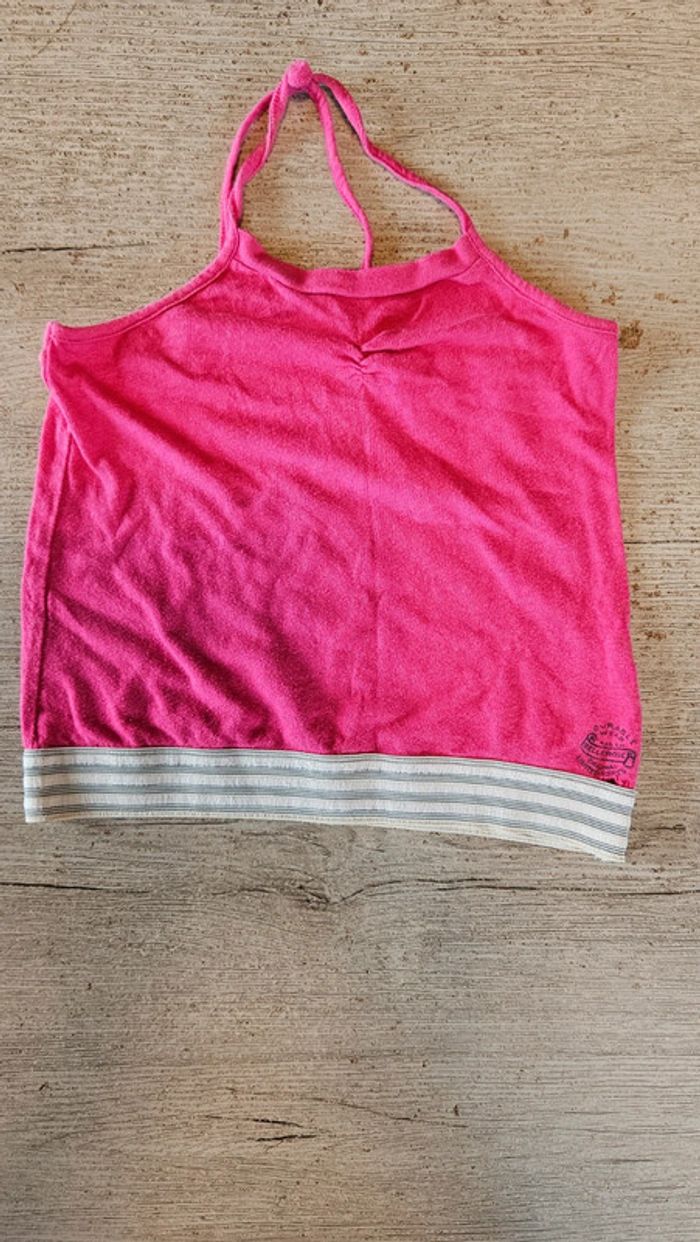 Débardeur fushia à bretelles amovible, élastique dans le bas, Bellerose, 6 ans - photo numéro 2