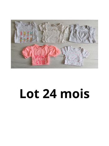 Lot t-shirt 24 mois