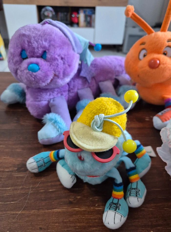 Lot 4 peluches chenille lots a lots a legggggggs 1984 - photo numéro 2