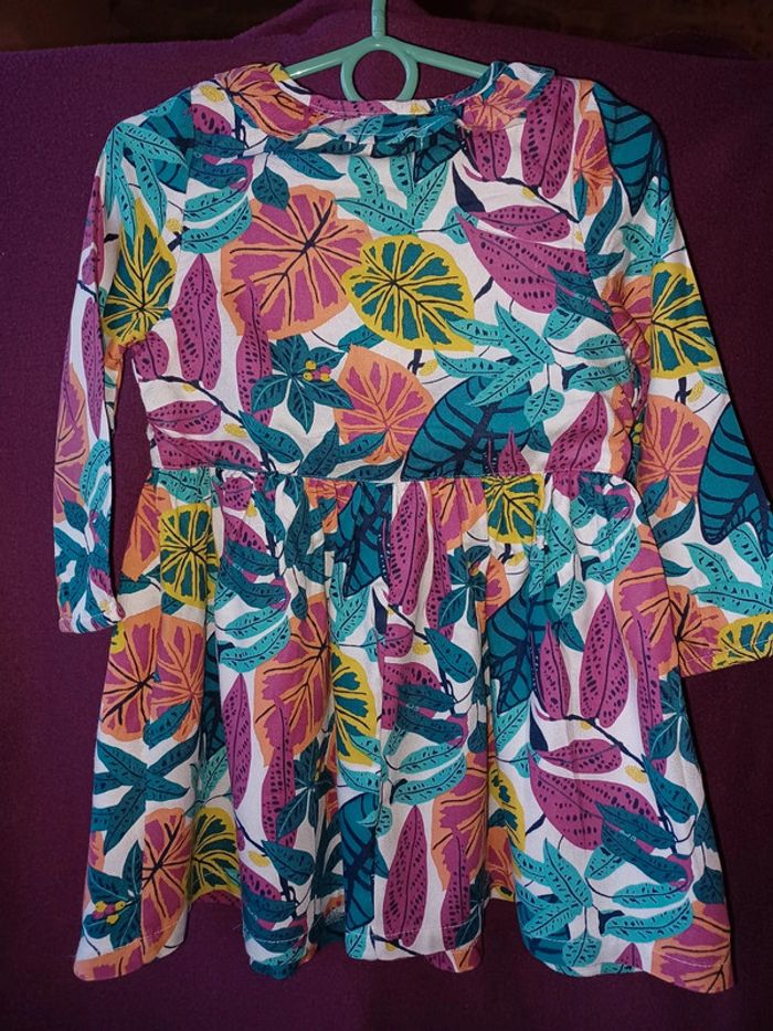 Robe doublée à fleurs DPAM 4 ans - photo numéro 6