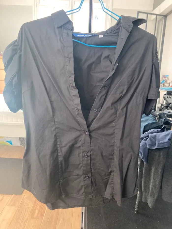 Chemise noire neuve Original Marines M - photo numéro 2