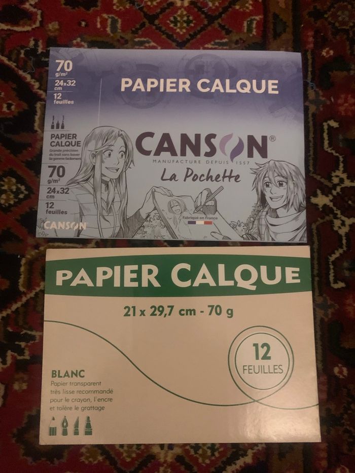 Lot de 2 paquet de calque - photo numéro 2
