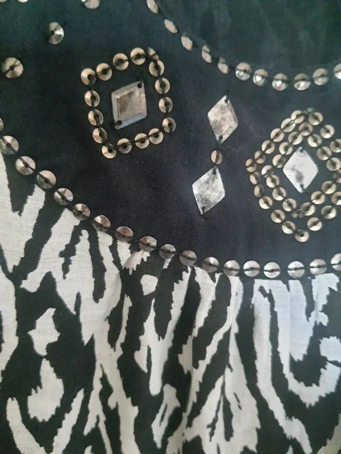 Robe coton bijoux 46
