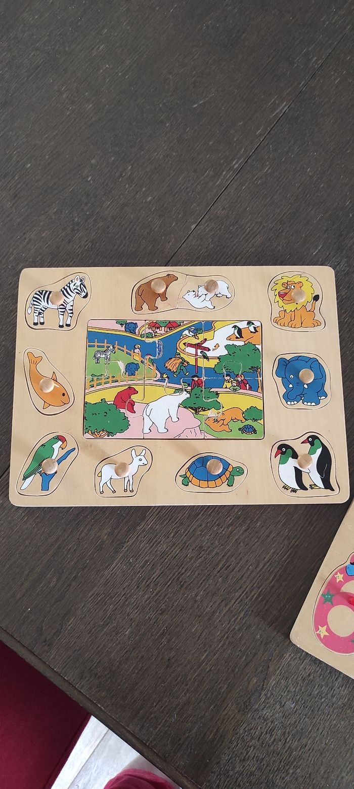 Puzzle en bois 1er âge - photo numéro 2