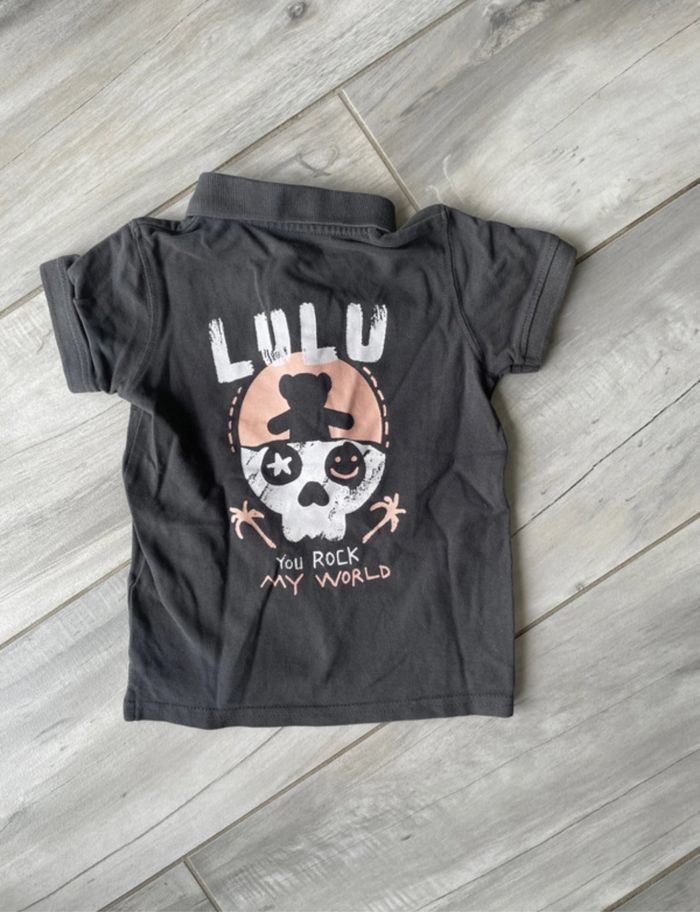 Beau polo garçon T 3 ans Lulu Castagnette gris - photo numéro 7