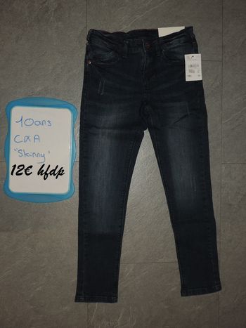 jeans C&A skinny taille 10 ans