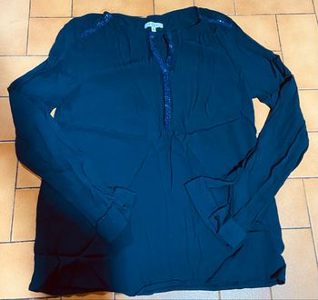 Chemise blouse bleu marine 46