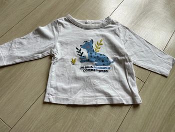 T-shirt manches longues 3 mois tape à l’œil