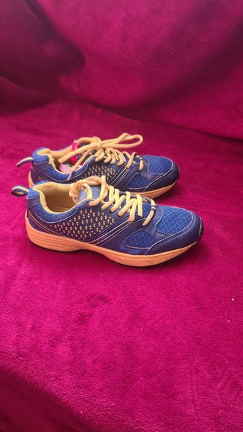 Basket T 36 Bleu roi et jaune