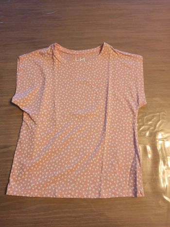 T-shirt coeurs blancs neuf