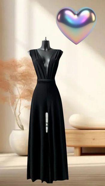 Combi pantalon pour l’été noire multi positions