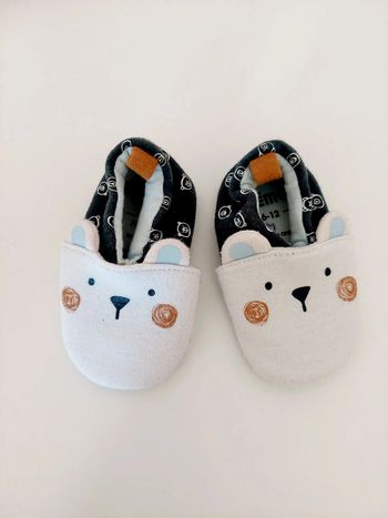 Chaussons de parc textile Vertbaudet