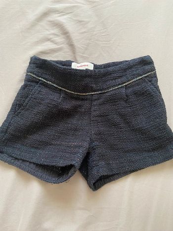 Short fille catimini 4 ans 104 cm noir brillants lurex