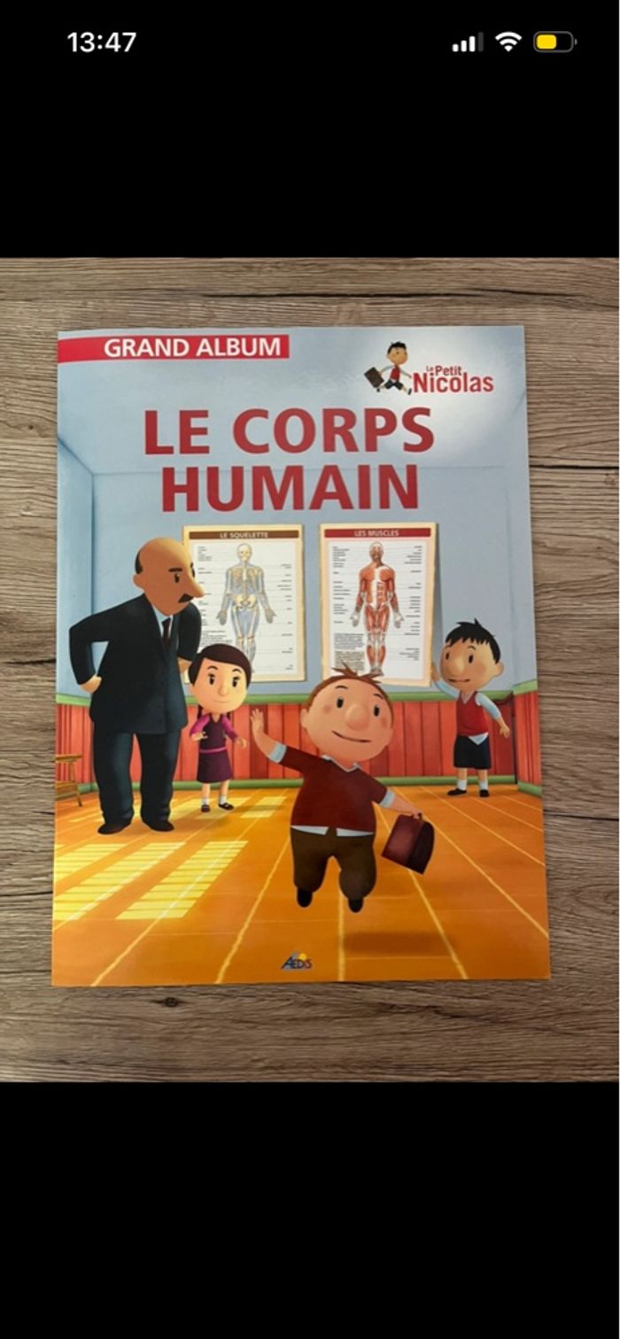 Livre le corps humain le petit nicolas