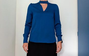 Blouse bleue Morgan