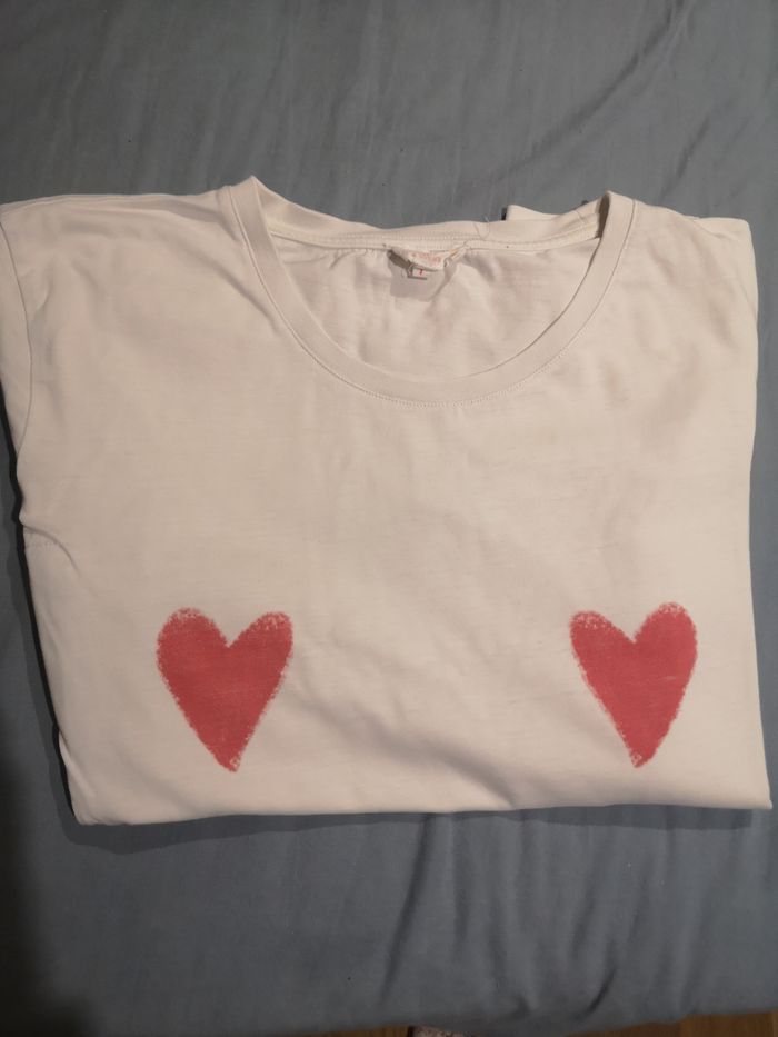 T shirt tajinebanane coeur - photo numéro 2