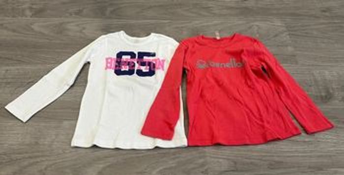 Lot 2 T shirt Benetton 3-4ans