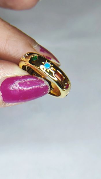 Bague alma & co doré à l'or fin 18k