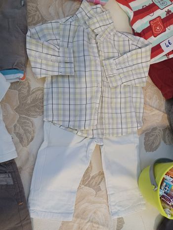Ensemble bébé garçon: pantalon et chemise