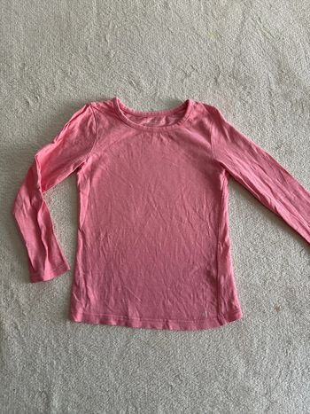T-shirt manches longues rose 4 ans