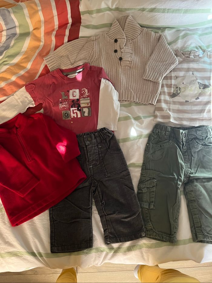 Lot  garçon 6mois deux tenues Lulu castagnette Kiabi quechua
