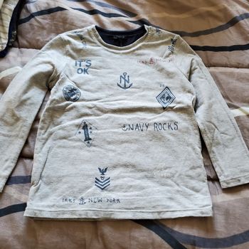 t-shirt Mlongue ikks 4ans réversible  (10e)