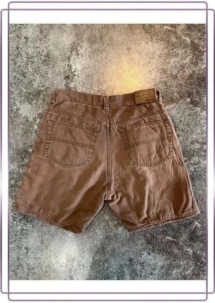 Short jean marron homme WindRiver 32x30 Pantaloncini carpentiere uomo Zimmermannsshorts Herren - photo numéro 2