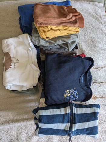 lote vêtements bébé hiver 9 mois