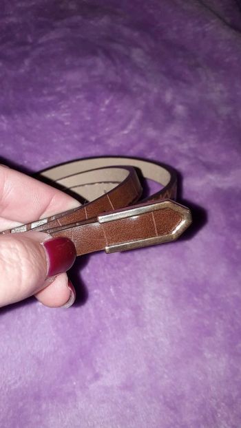 Ceinture fine marron