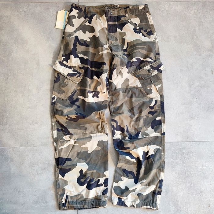 Baggy fit pantalon camouflage y2k skate vintage Lordz taille us34 ou us36